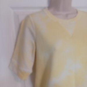 NWT Belle by Kim Gravel Tie Dye Elbow Sleeve Sweatshirt